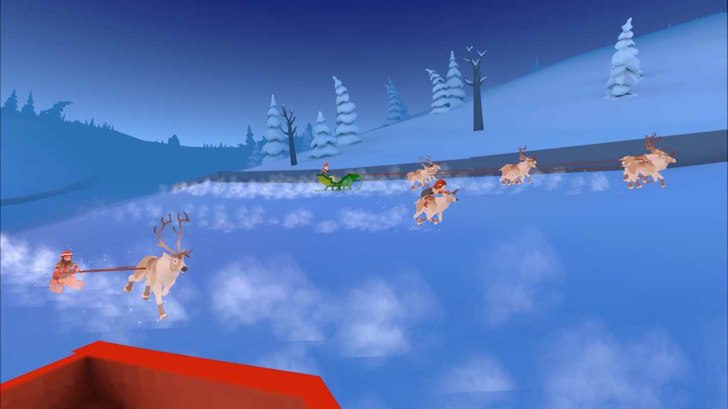 Oculus Quest 游戏《2021 年圣诞老人驯鹿赛》Santa's Reindeer Racing 2021