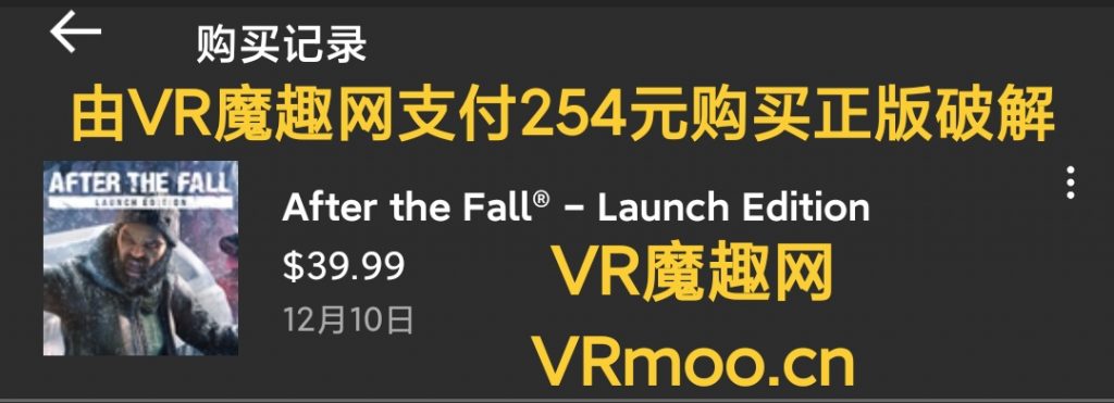 Oculus Quest 游戏《灭亡之后》After the Fall® VR